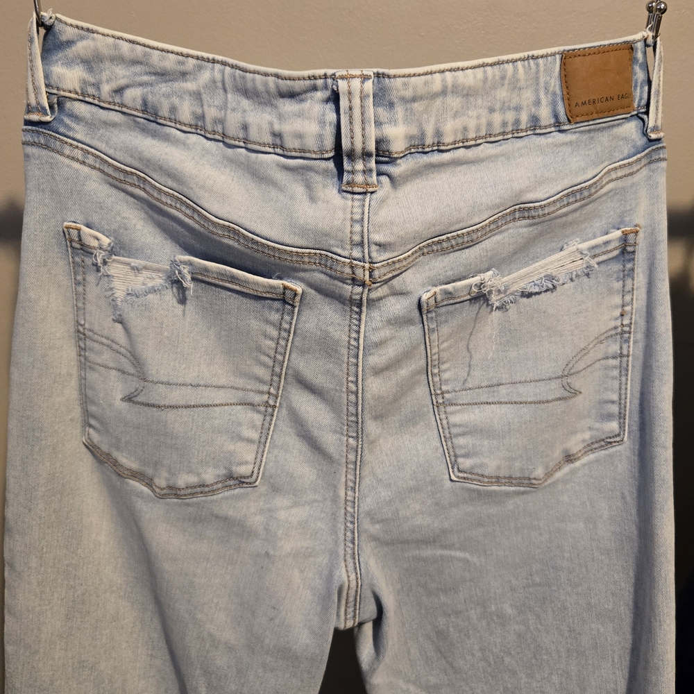 American Eagle Outfitters Light Blue Flare Jeans - Picture 3 of 4